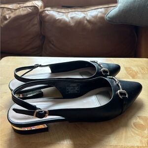 Jones New York Black Slingback Women's Shoes
